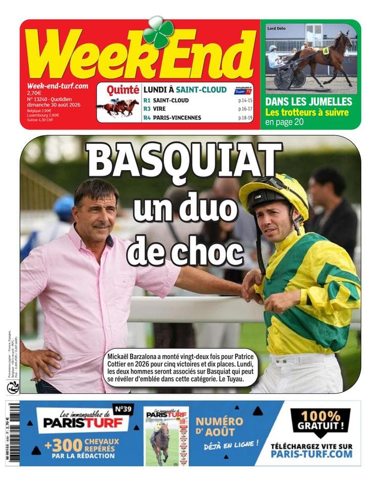 Couverture de l'édition du Dimanche 30 août 2026