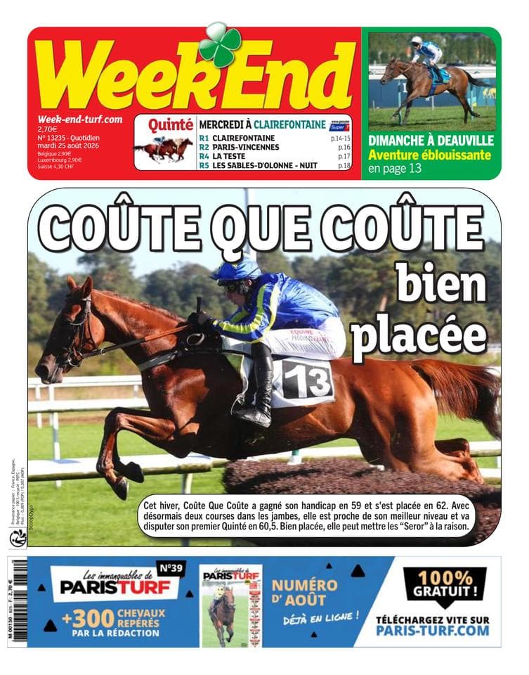 Couverture de l'édition du Mardi 25 août 2026
